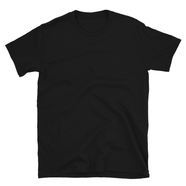 Dunkles Unisex T-Shirt mit Frontprint