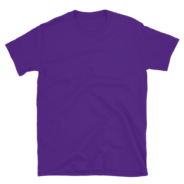 Dunkles Unisex T-Shirt mit Front- & Backprint