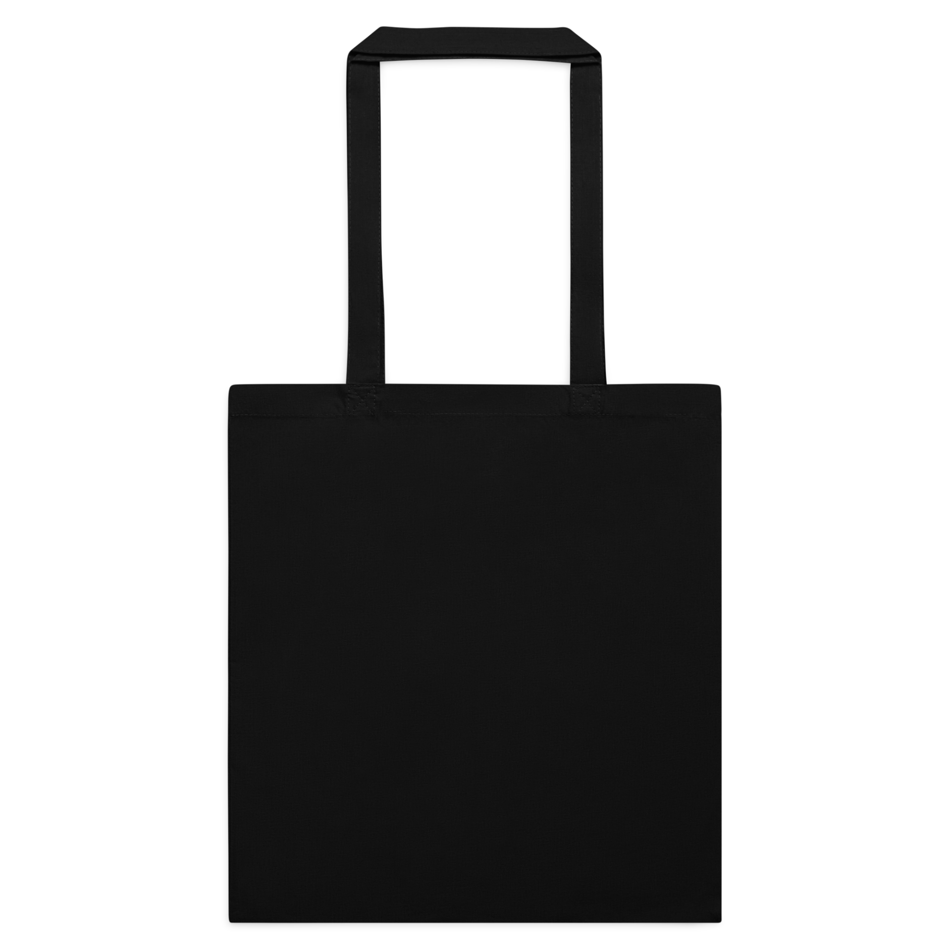 Dunkle Baumwolltasche mit langen Henkeln