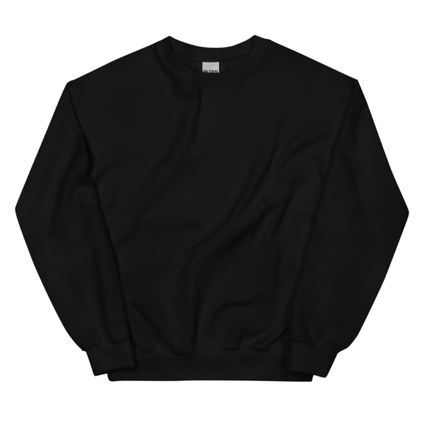 Dunkler Unisex-Pullover – Front & Backprint