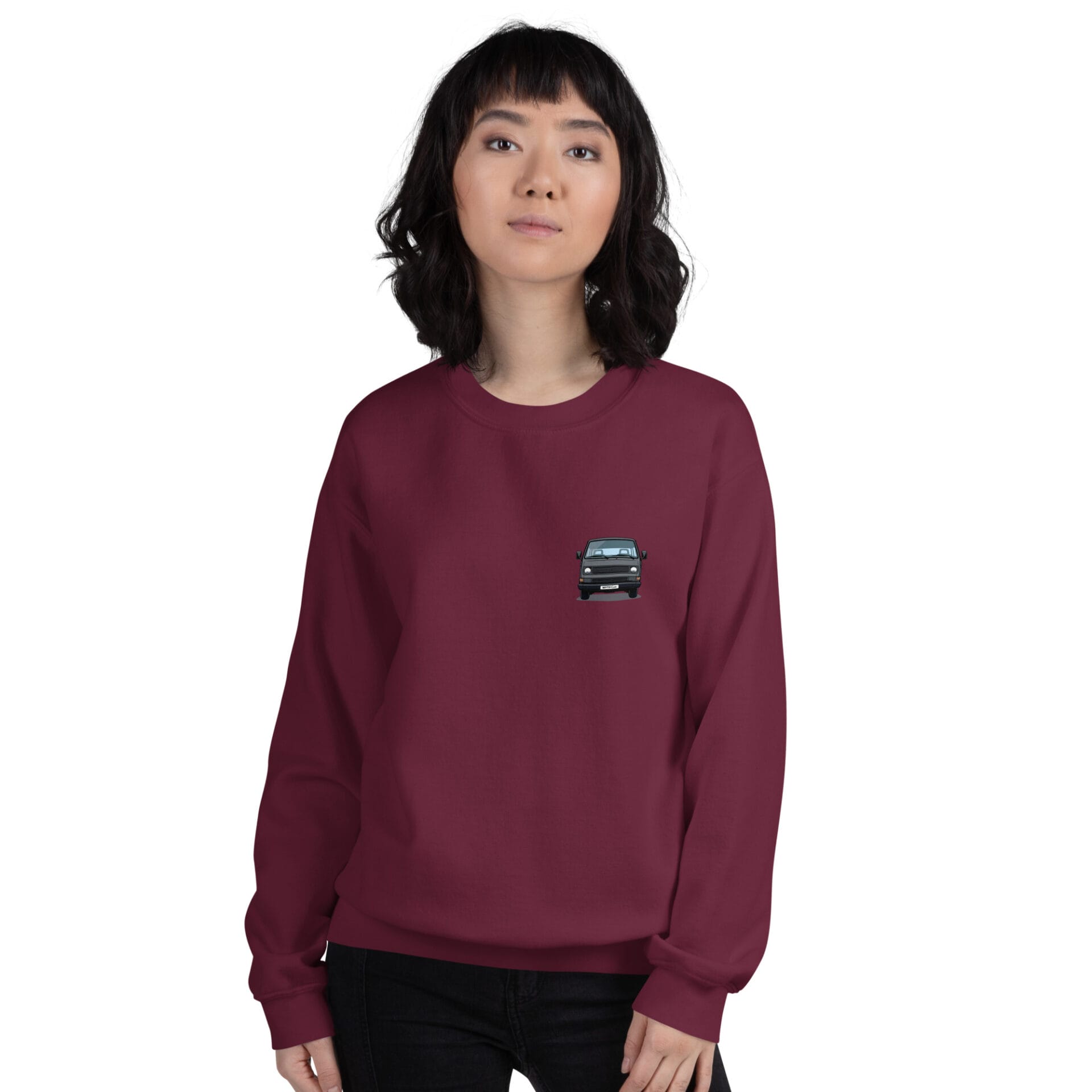 unisex-crew-neck-sweatshirt-maroon-front-6a45709a70bf3.jpg