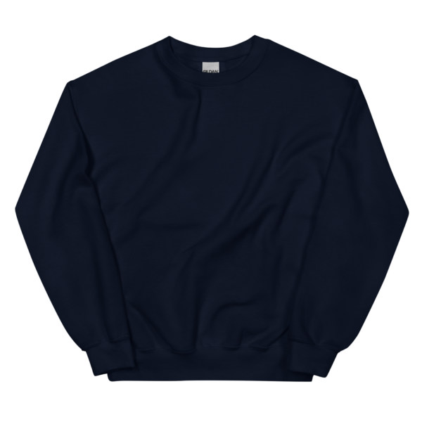 Dunkler Unisex-Pullover mit Frontprint