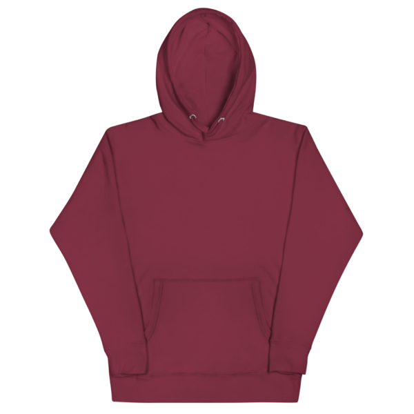 Dunkler Premium Unisex Kapuzenhoodie mit Frontprint