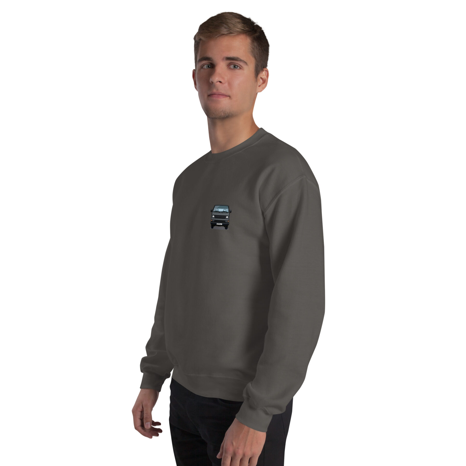 unisex-crew-neck-sweatshirt-charcoal-left-front-6a8ea8b36d52a