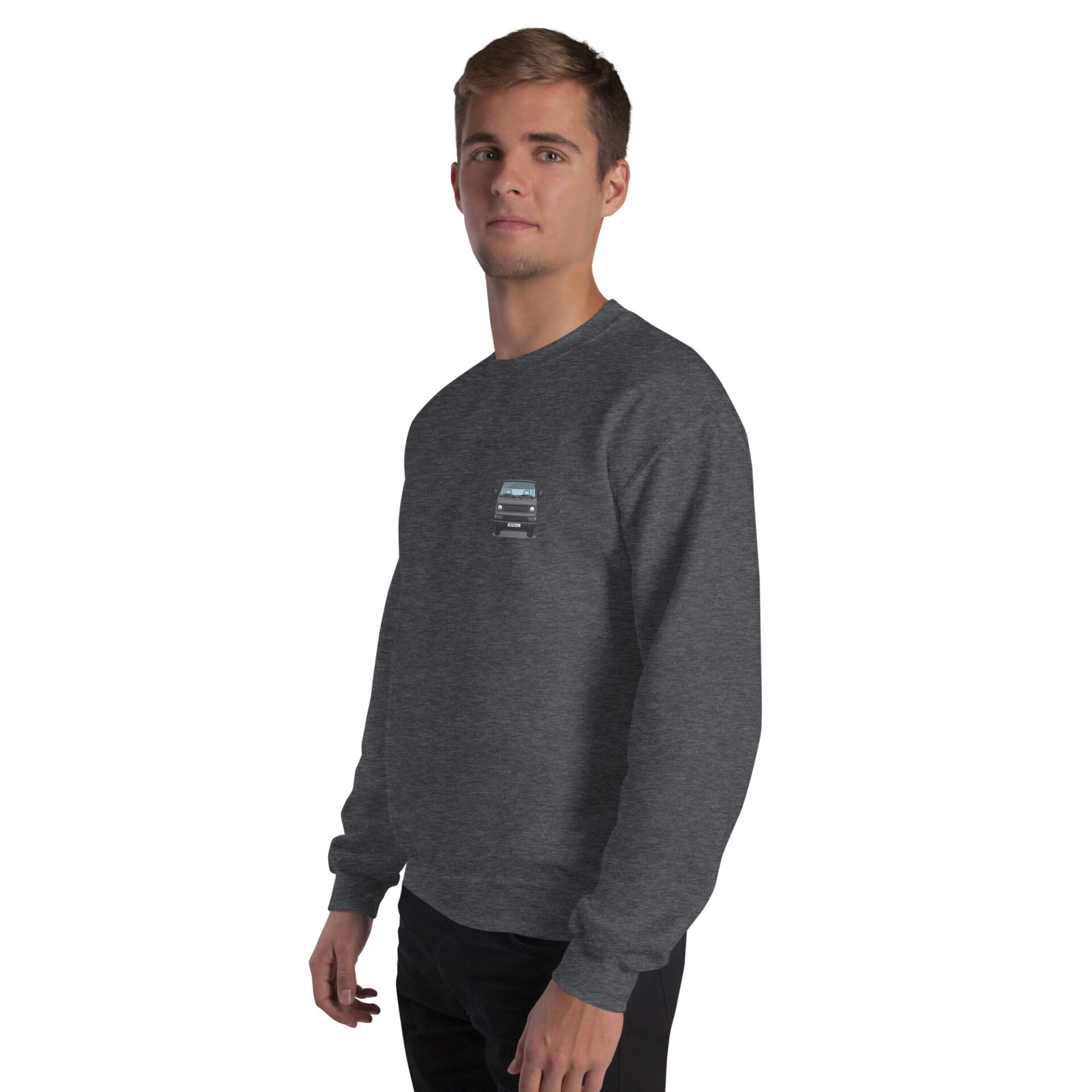 unisex-crew-neck-sweatshirt-dark-heather-left-front-6a8ea8b36d55c