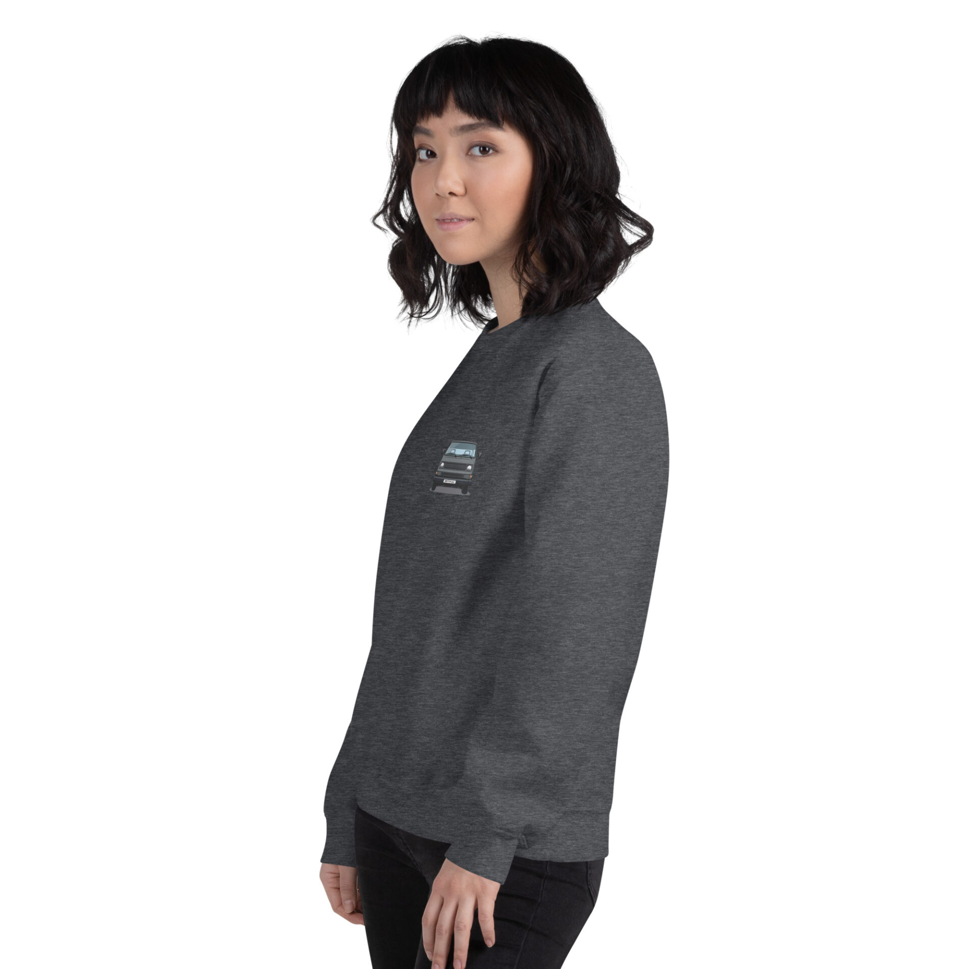 unisex-crew-neck-sweatshirt-dark-heather-left-front-6a8ea8b36e119