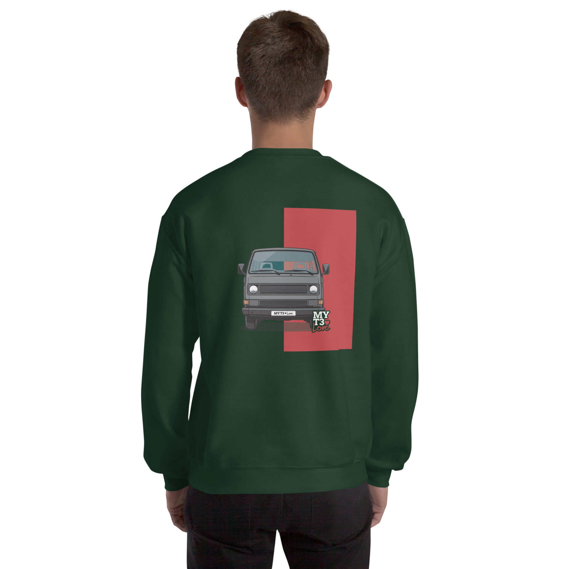 unisex-crew-neck-sweatshirt-forest-green-back-6a8ea8f7d2453
