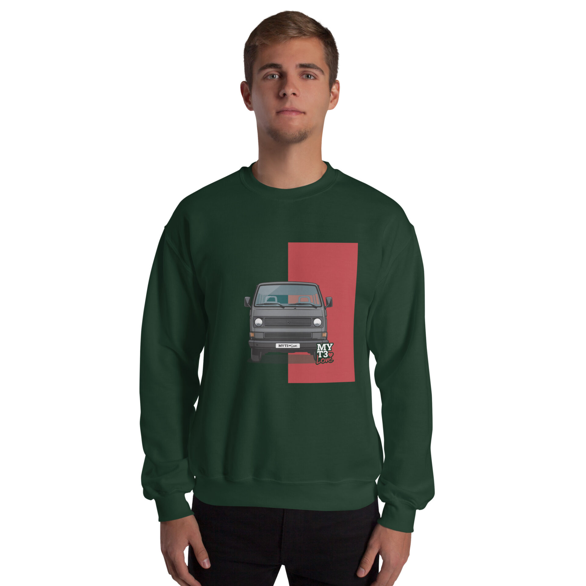 unisex-crew-neck-sweatshirt-forest-green-front-6a8ea92800266