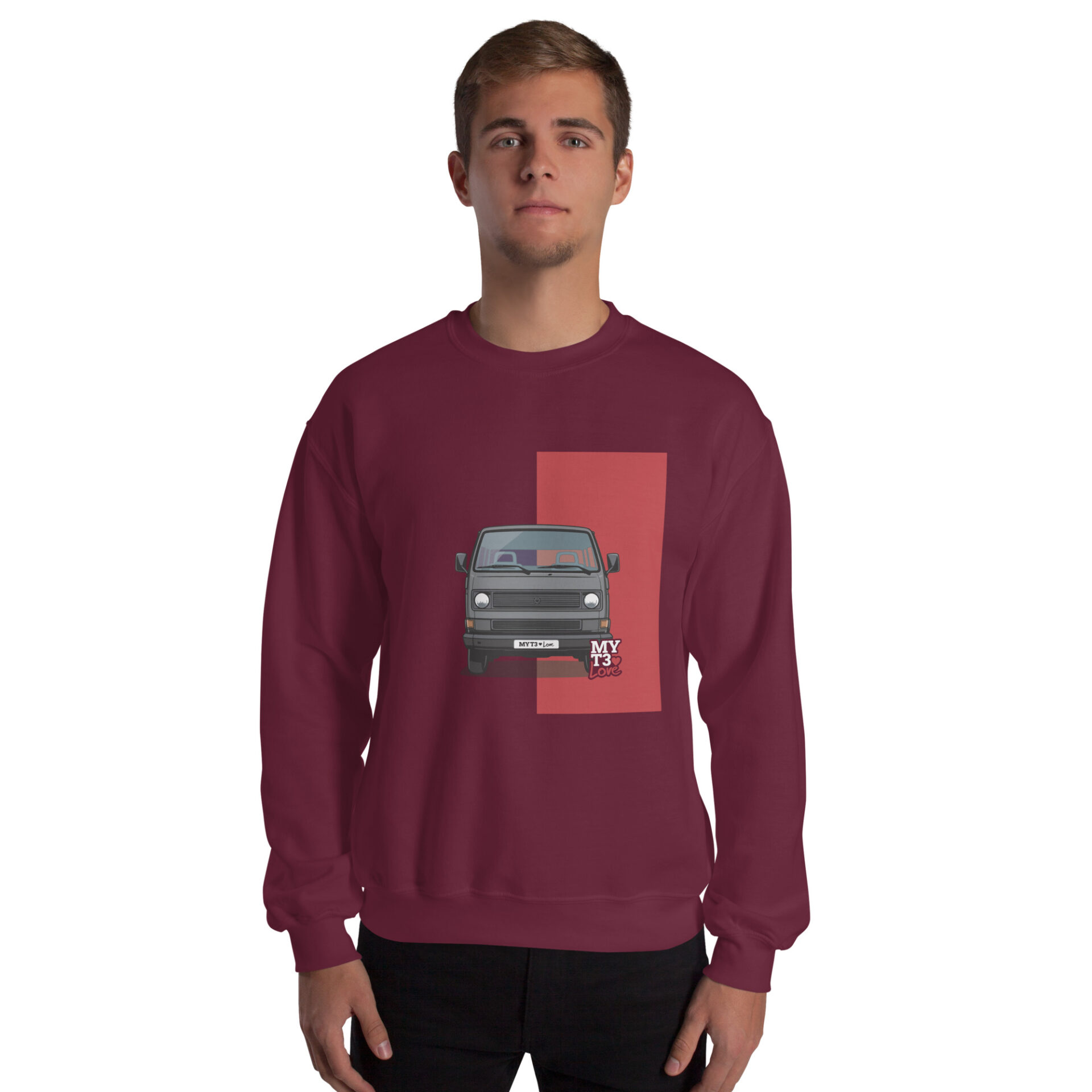 unisex-crew-neck-sweatshirt-maroon-front-6a8ea92800303
