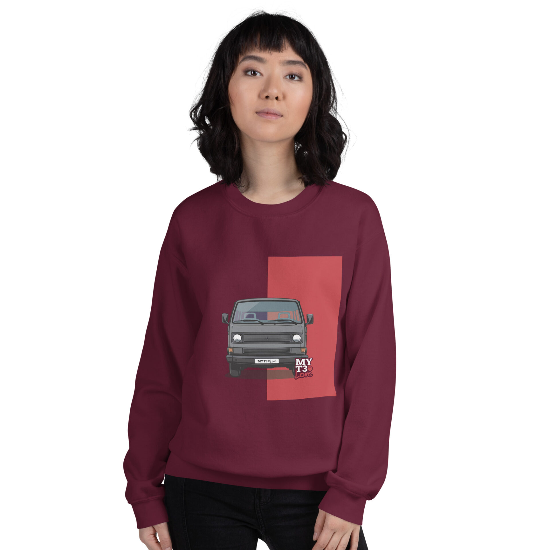 unisex-crew-neck-sweatshirt-maroon-front-6a8ea92800712