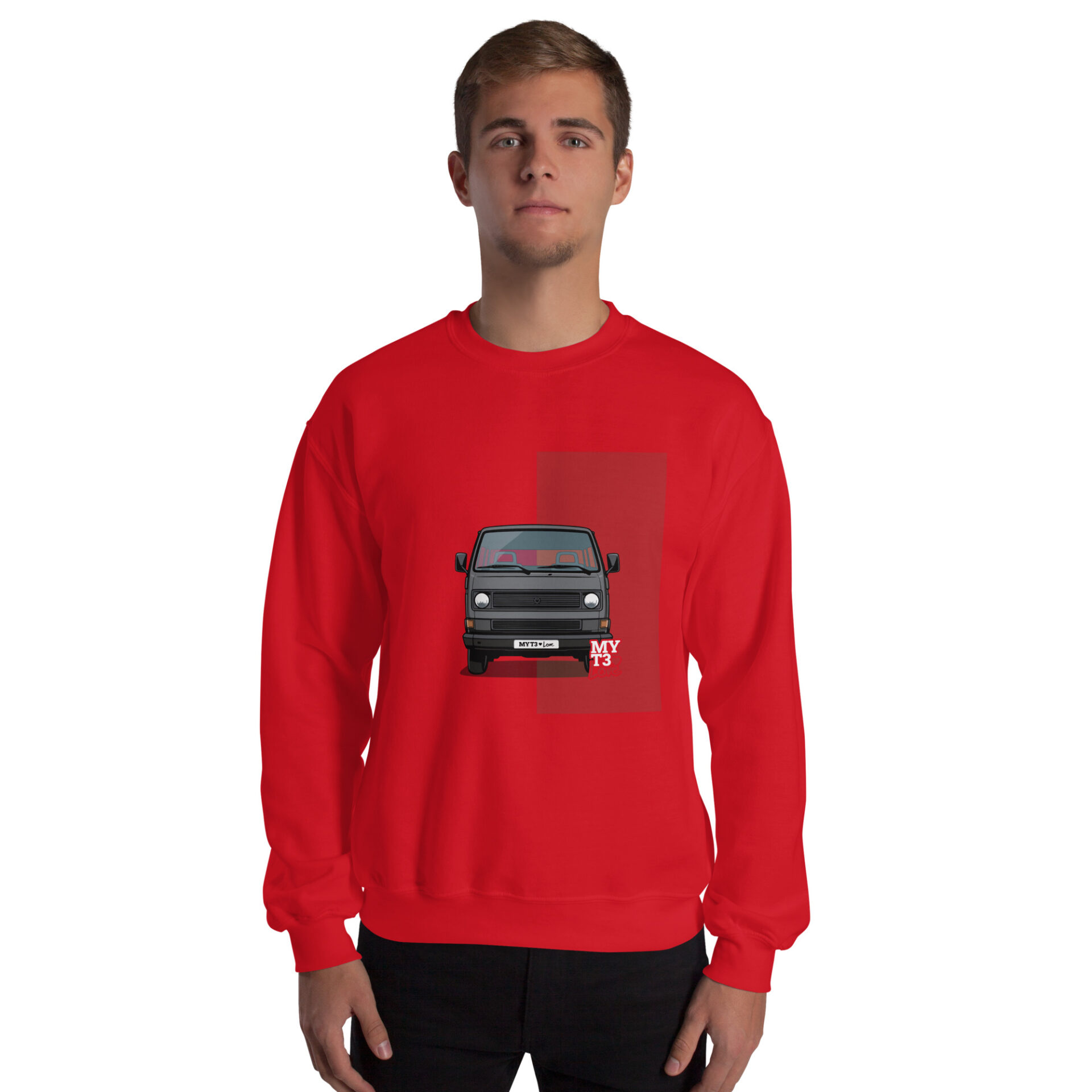 unisex-crew-neck-sweatshirt-red-front-6a8ea9280038a